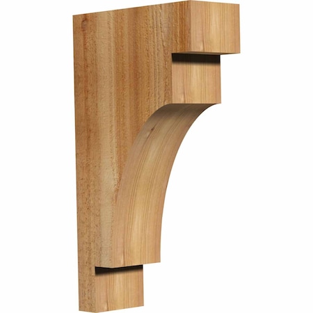Ekena Millwork Mediterranean Rough Sawn Corbel, Western Red Cedar, 4"W x 10"D x 18"H COR04X10X18MED00RWR